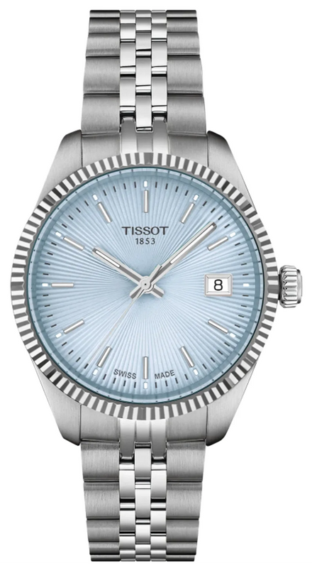 Tissot Ballade Quartz Blue Dial Silver Steel Strap Watch for Women - T156.210.11.351.00 Authentic Buy Shop Now