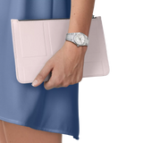 Tissot PRX Quartz Mother of Pearl Dial Silver Steel Strap Watch for Women- T137.210.11.111.00 Authentic Buy Shop Now