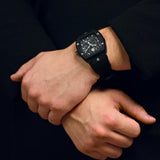 Philipp Plein The Skeleton Black Dial Black Silicone Strap Watch for Men - PWVBA0423 Authentic Buy Shop Now