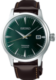 Seiko Presage Cocktail Time Automatic Green Dial Brown Leather Strap Watch for Men - SRPD37J1 Authentic Buy Shop Now