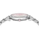 Emporio Armani Gianni T-Bar Pink Dial Silver Steel Strap Watch for Women - AR11686 Buy Now By Emporio Armani