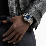 Emporio Armani cBlue Dial Silver Steel Strap Watch for Men - AR60079 Buy Now By Emporio Armani