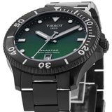 Tissot Tissot Seastar 1000 Quartz Green Dial Black Steel Strap Watch for Men - T120.410.33.091.00 Authentic Buy Shop Now