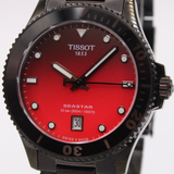 Tissot Seastar 1000 Red Dial Black Steel Strap Watch for Men - T120.410.33.421.00 Authentic Buy Shop Now