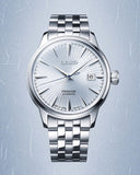 Seiko Presage Cocktail Time Automatic Ice Blue Dial Silver Steel Strap Watch for Men - SRPE19J1 Authentic Buy Shop Now