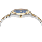Versace Hellenyium Quartz Blue Dial Two Tone Steel Strap Watch for Women - VE2S00522 Buy Now By Versace