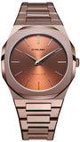 D1 Milano Ultra Thin Brown Dial Brown Steel Strap Watch for Women - D1-UTBL38 Authentic Buy Shop Now