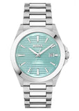 Hugo Boss Strike Turquoise Blue Dial Silver Steel Strap Watch for Men - 1514171 Buy Now By Hugo Boss