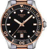 Tissot Seastar 1000 Quartz Black Dial Two Tone Steel Strap Watch for Men - T120.410.22.051.01 Authentic Buy Shop Now
