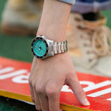 Citizen Mechanical Automatic Turquoise Dial Silver Steel Strap Watch for Men - NJ0170-83X Buy Now By Citizen