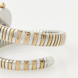 Just Cavalli Enchanting Silver Dial Two Tone Steel Strap Watch for Women - JC1L301M0065