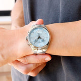 Tissot PR 100 Chronograph Light Blue Dial Silver Steel Strap Watch for Men - T150.417.11.351.00 Authentic Buy Shop Now