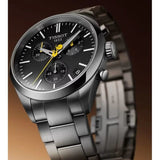 Tissot PR 100 Tour De France Chronograph Black Dial Silver Steel Strap Watch for Men - T150.417.11.051.00 Authentic Buy Shop Now