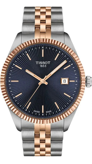 Tissot Ballade Quartz Blue Dial Two Tone Steel Strap Watch for Men - T156.410.22.041.00 Authentic Buy Shop Now