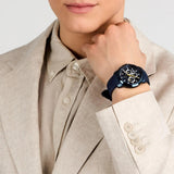 Maserati Successo Chronograph Blue Dial Blue Rubber Strap Watch for Men - R8871621044 Authentic Buy Shop Now