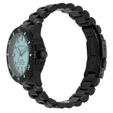 Emporio Armani Sea Explorer Turquoise Blue Dial Black Steel Strap Watch for Men - AR60084 Buy Now By Emporio Armani