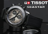 Tissot Seastar 1000 Chronograph Black Dial Black Rubber Strap Watch for Men - T120.217.37.061.00 Authentic Buy Shop Now