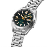 Seiko 5 Sports Automatic Green Dial Silver Steel Strap Watch for Men - SRPL57K1 Authentic Buy Shop Now