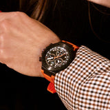 Tissot T Race Chronograph Black Dial Orange Rubber Strap Watch for Men - T141.417.37.051.02 Buy Now By Tissot