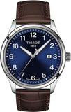 Tissot T-Sport Gent XL Blue Dial Brown Leather Strap Watch for Men - T116.410.16.047.00 Authentic Buy Shop Now