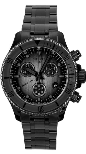 Tissot Seastar 1000 Chronograph Black Dial Black Steel Strap Watch for Men - T120.217.33.061.00 Authentic Buy Shop Now