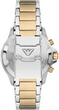 Emporio Armani World Explorer Chronograph Cream Dial Two Tone Steel Strap Watch for Men - AR11606 Buy Now By Emporio Armani
