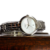 Tissot T-Lady Flamingo Diamonds Mother of Pearl Dial SIlver Steel Strap Watch for Women - T094.210.11.116.02 Authentic Buy Shop Now