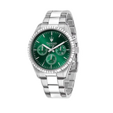 Maserati Competizione Chronograph Green Dial Silver Steel Strap Watch for Men - R8853100044 Authentic Buy Shop Now