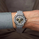 Maserati Successo Chronograph Grey Dial Grey Rubber Strap Watch for Men - R8871621043 Authentic Buy Shop Now