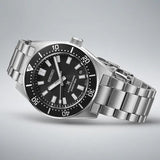 Seiko Prospex 1965 Heritage Divers Automatic Black Dial Silver Steel Strap Watch for Men - SPB453J1 Authentic Buy Shop Now