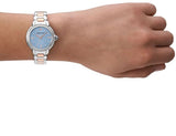 Emporio Armani Three Hand Blue Dial Two Tone Steel Strap Watch for Women - AR11597 Buy Now By Emporio Armani