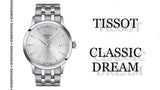 Tissot Classic Dream Silver Dial Silver Steel Strap Watch for Men - T129.410.11.031.00 Authentic Buy Shop Now