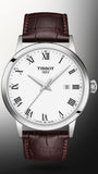 Tissot T Classic Dream Quartz White Dial Brown Leather Strap Watch for Men - T129.410.16.013.00 Authentic Buy Shop Now