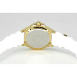 Philipp Plein The Skull Gold Dial White Silicone Strap Watch for Men - PWAAA1221 Authentic Buy Shop Now