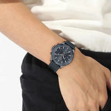 Hugo Boss Troper Chronograph Blue Dial Blue Leather Strap Watch for Men - 1514056 Authentic Buy Shop Now