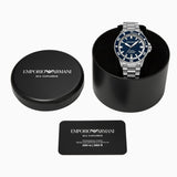 Emporio Armani Sea Explorer Blue Dial Silver Steel Strap Watch for Men - AR60087 Buy Now By Emporio Armani