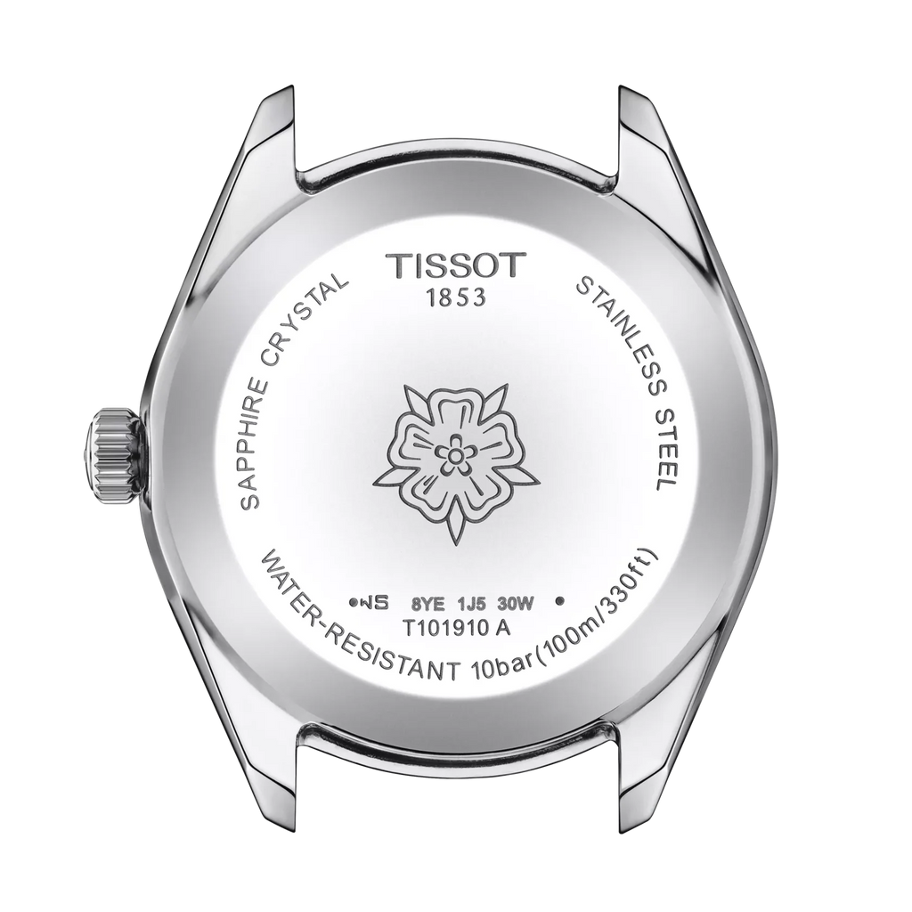 Tissot PR 100 Sport Chic Lady Blue Dial Silver Steel Strap Watch for Women - T101.910.11.351.00 Authentic Buy Shop Now