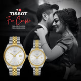 Tissot Ballade Quartz Silver Dial Two Tone Steel Strap Watch for Women - T156.210.22.031.00 Authentic Buy Shop Now