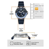 Emporio Armani World Explorer GMT Blue Dial Blue Rubber Strap Watch for Men - AR11592 Buy Now By Emporio Armani
