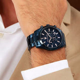Maserati Attrazione Chronograph Blue Dial Blue Steel Strap Watch for Men - R8873626003 Authentic Buy Shop Now