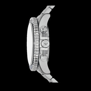 Emporio Armani World Explorer Chronograph Blue Dial Silver Steel Strap Watch for Men - AR11681 Buy Now By Emporio Armani