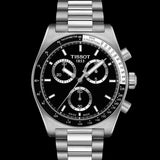 Tissot PR516 Chronograph Black Dial Silver Steel Strap Watch for Men - T149.417.11.051.00 Authentic Buy Shop Now