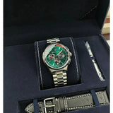 Maserati Sorpasso Chronograph Green Dial Silver Steel Strap Watch for Men - R8873624002 Authentic Buy Shop Now