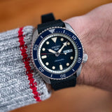 Seiko 5 Sports SKX Automatic Blue Dial Blue Silicone Strap Watch for Men - SRPD71K2 Authentic Buy Shop Now