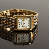 Tory Burch Eleanor White Dial Tri Tone Steel Strap Watch for Women - TBW1078 Buy Now By Tory Burch