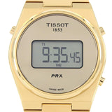 Tissot PRX Digital Quartz Gold Dial Gold Steel Strap Watch for Men - T137.463.33.020.00 Buy Now By Tissot