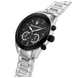 Maserati Traguardo Chronograph Limited Edition Black Dial Silver Steel Strap Watch for Men - R8873612062 Authentic Buy Shop Now
