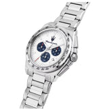 Maserati Velocità Chronograph White Dial Silver Steel Strap Watch for Men - R8873652007 Authentic Buy Shop Now