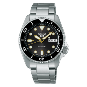 Seiko 5 Sports SKX Street Stonewash Black Dial Silver Steel Strap Watch for Men - SRPL79K1 Authentic Buy Shop Now