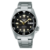 Seiko 5 Sports SKX Street Stonewash Black Dial Silver Steel Strap Watch for Men - SRPL79K1 Authentic Buy Shop Now